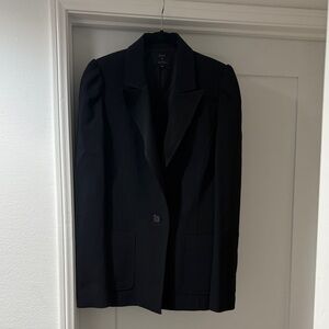 A.L.C. Midnight Blue / Black Tailored Blazer with detailed shoulders